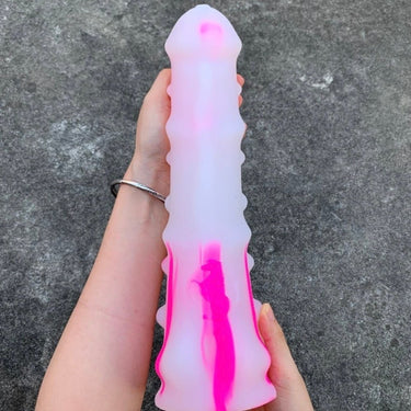 "Furry" Silikon XXL Dildo pink "Furry" Silikon XXL Dildo pink - 🅛🅞🅛🅛🅨🅟🅞🅟🅟🅨